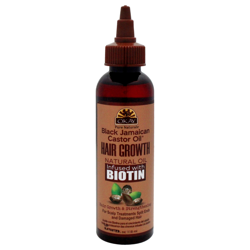 Black Jamaican Castor Oil Hair Growth by Okay for Unisex 4 oz Oil